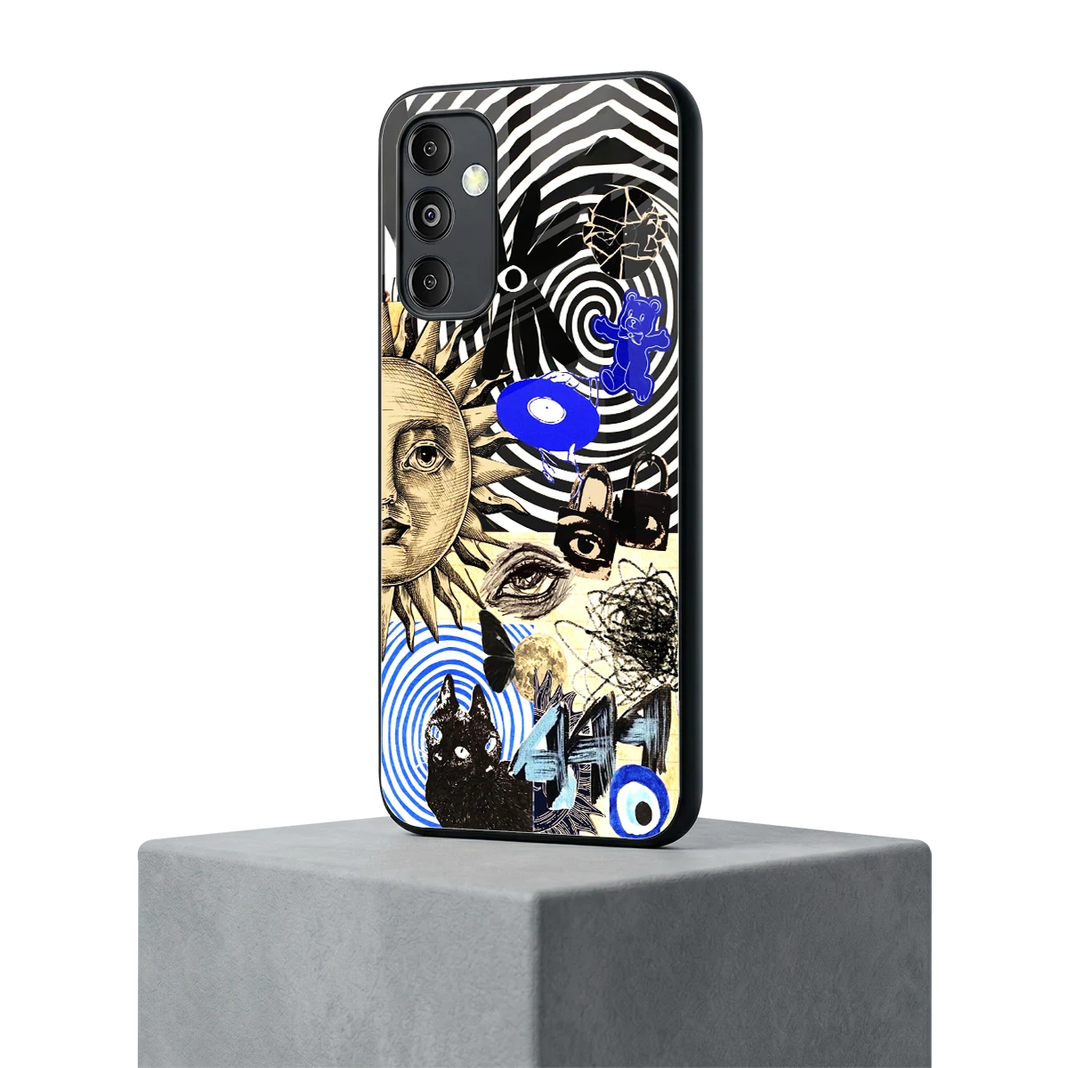 Psychedelic Vibes samsung galaxy m14 5g mobile cover | shockproof glass phone case