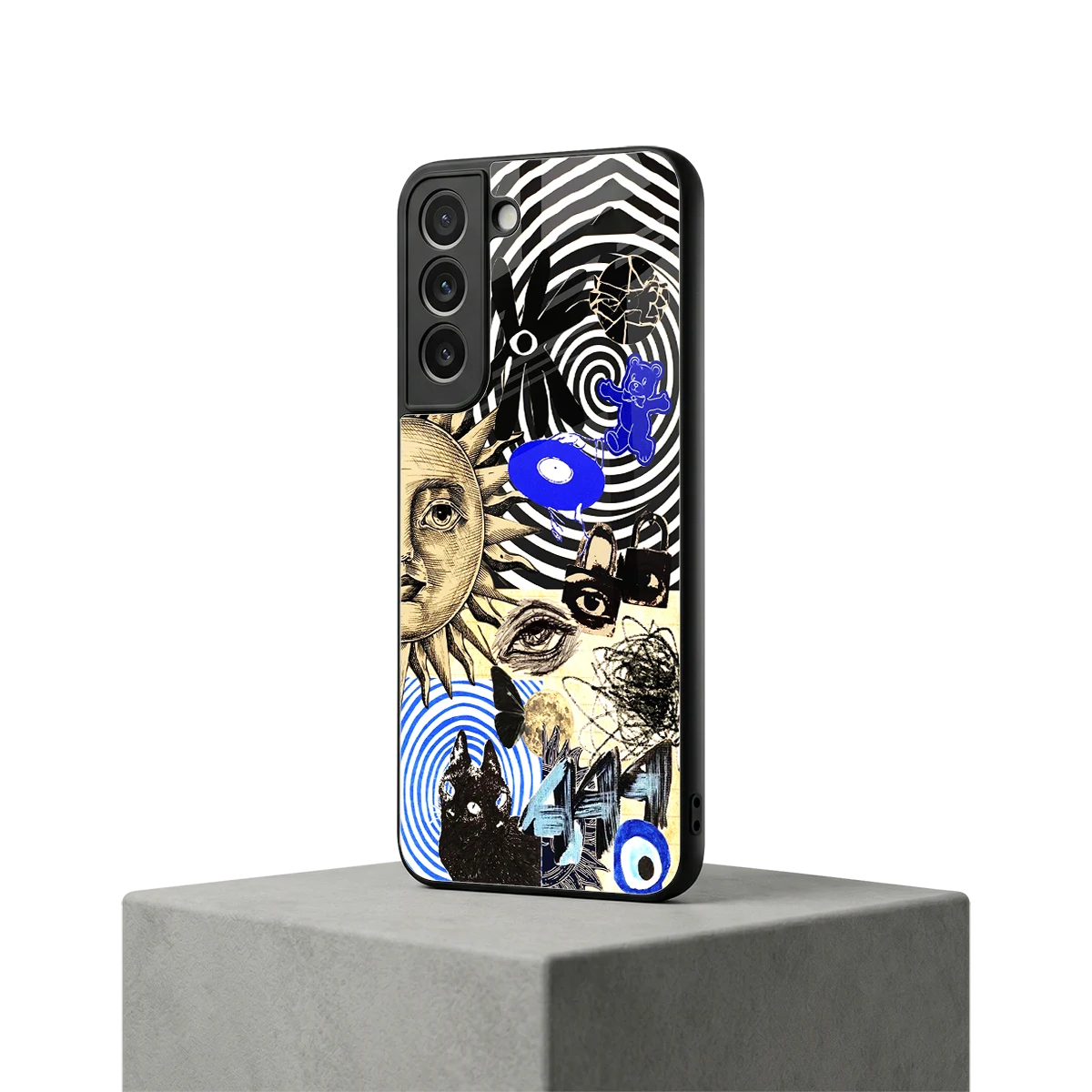 Psychedelic Vibes samsung galaxy s22 mobile cover | shockproof glass phone case