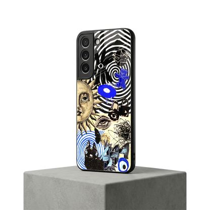 Psychedelic Vibes samsung galaxy s22 mobile cover | shockproof glass phone case