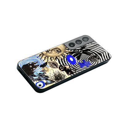 Psychedelic Vibes stylish phone case for samsung galaxy s22 | glossy glass and slim fit