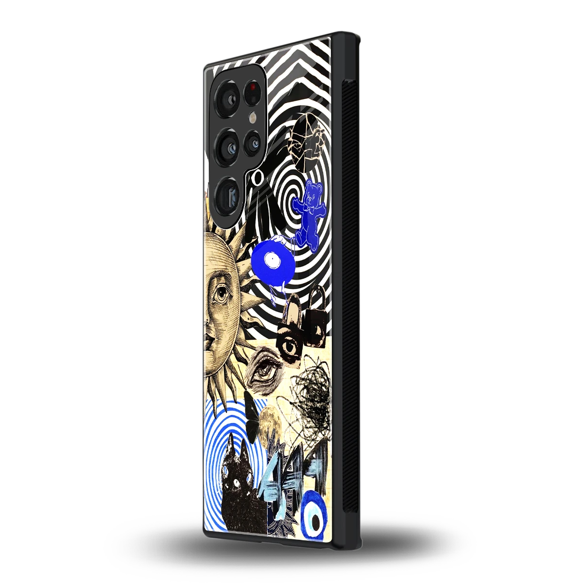 Psychedelic Vibes samsung galaxy s24 ultra mobile cover | shockproof glass phone case