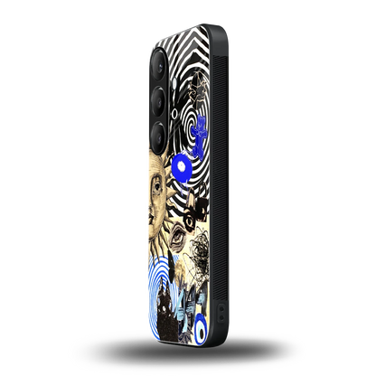 Psychedelic Vibes samsung galaxy s24 mobile cover | shockproof glass phone case
