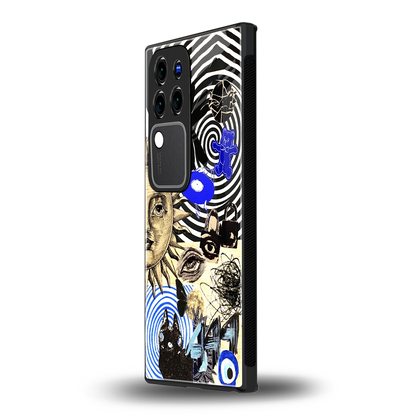 Psychedelic Vibesvivo v30 pro mobile cover | shockproof glass phone case