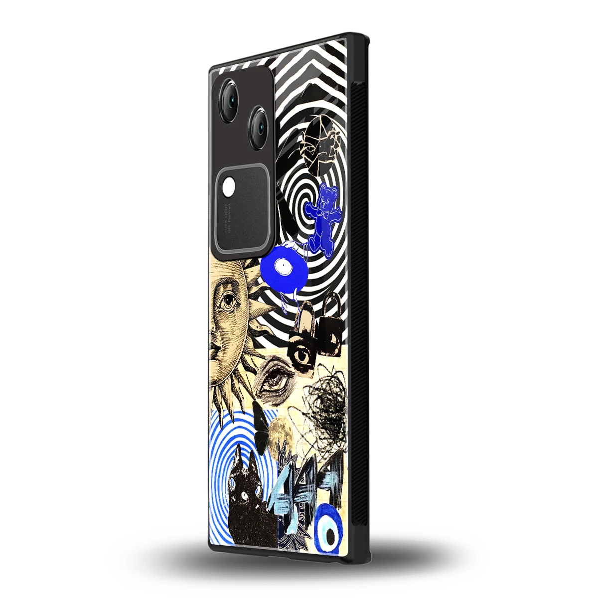 Psychedelic Vibes vivo v30 mobile cover | shockproof glass phone case