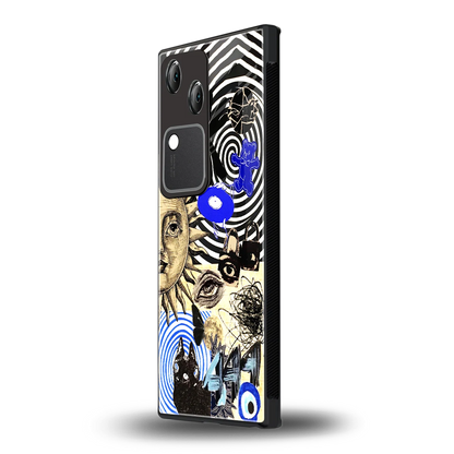 Psychedelic Vibes vivo v30 mobile cover | shockproof glass phone case