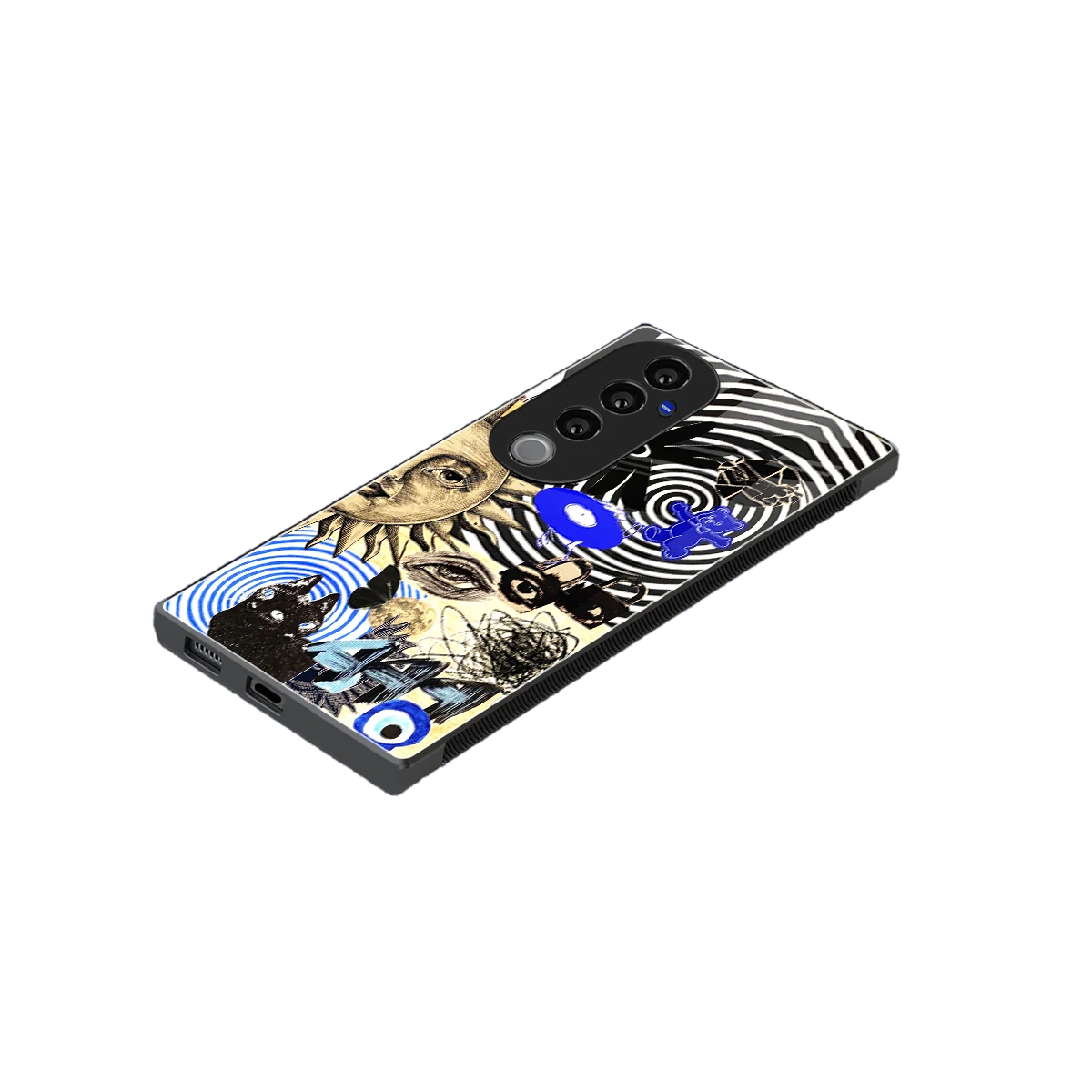 Psychedelic Vibes stylish phone case for vivo v40 pro | glossy glass and slim fit