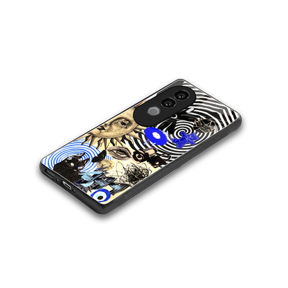 Psychedelic Vibes stylish phone case for vivo v40e | glossy glass and slim fit