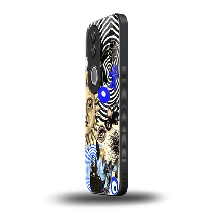Psychedelic Vibes vivo v50 mobile cover | shockproof glass phone case