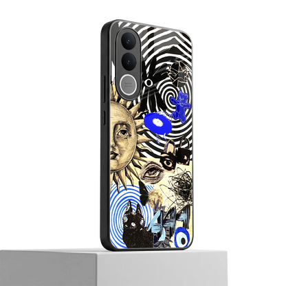 Psychedelic Vibes vivo v70 fe mobile cover | shockproof glass phone case