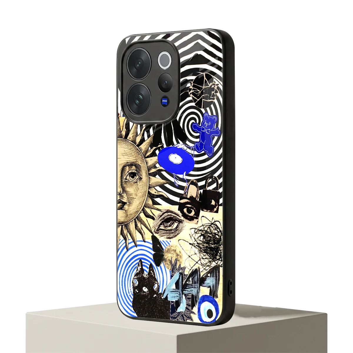 Psychedelic Vibes vivo v70 mobile cover | shockproof glass phone case