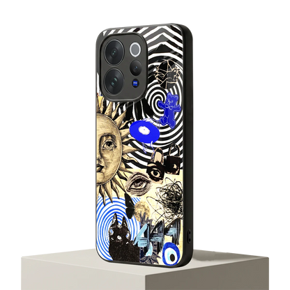 Psychedelic Vibes vivo v70 elite mobile cover | shockproof glass phone case
