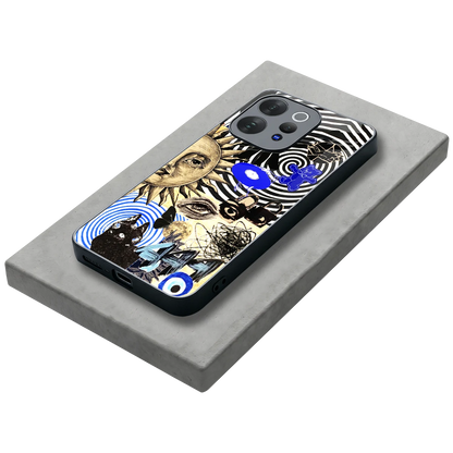 Psychedelic Vibes stylish phone case for vivo v70 elite | glossy glass and slim fit