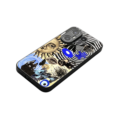 Psychedelic Vibes stylish phone case for vivo x200 fe | glossy glass and slim fit