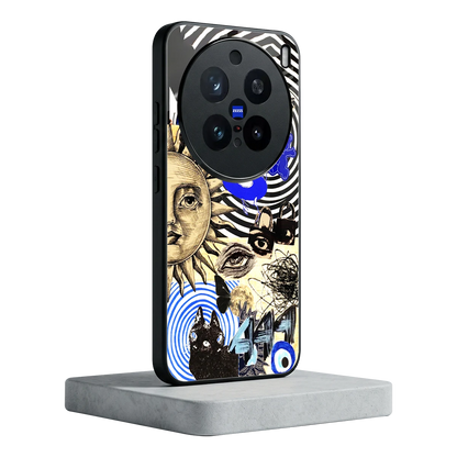 Psychedelic Vibes vivo x200 pro mobile cover | shockproof glass phone case