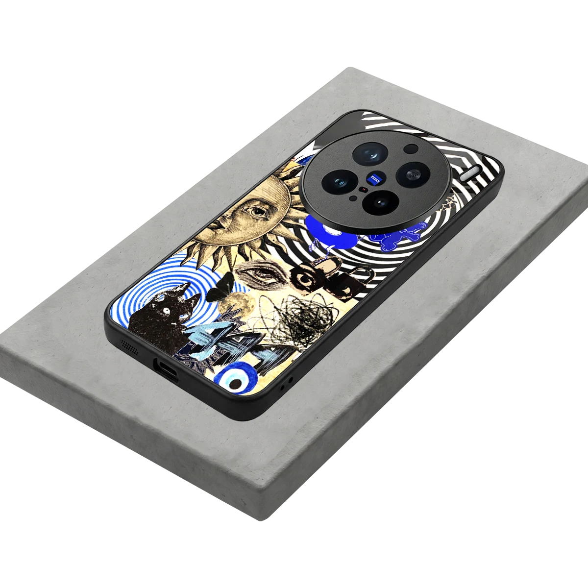 Psychedelic Vibes stylish phone case for vivo x200 pro | glossy glass and slim fit