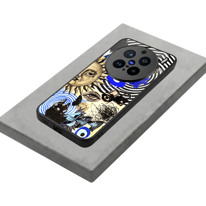 Psychedelic Vibes stylish phone case for vivo x200 pro | glossy glass and slim fit