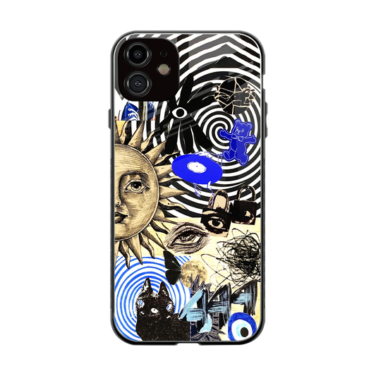Psychedelic Vibes back phone cover | glass case for iphone 12