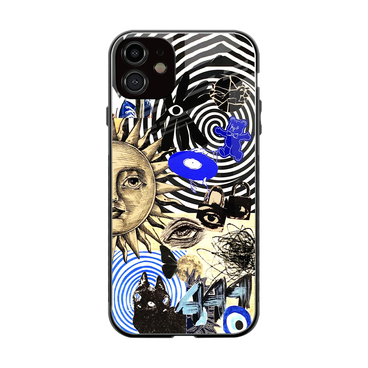 Psychedelic Vibes back phone cover | glass case for iphone 11