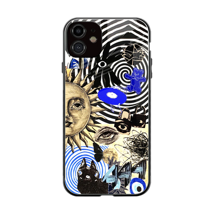 Psychedelic Vibes back phone cover | glass case for iphone 11