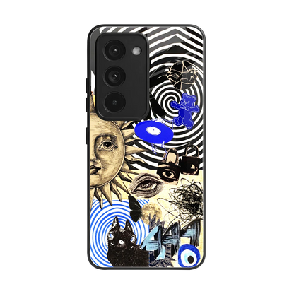 Psychedelic Vibes back phone cover | glass case for redmi 15 5g
