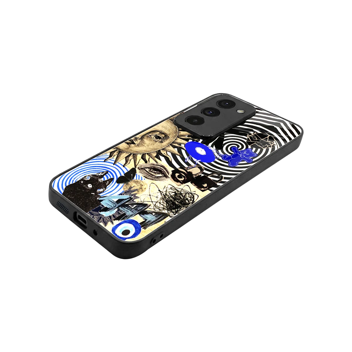 Psychedelic Vibes stylish phone case for redmi 15 5g | glossy glass and slim fit