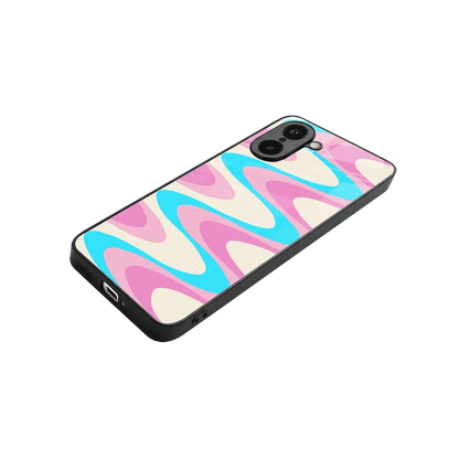Psychedelic Zig stylish phone case for oneplus nord ce5 5g | glossy glass and slim fit