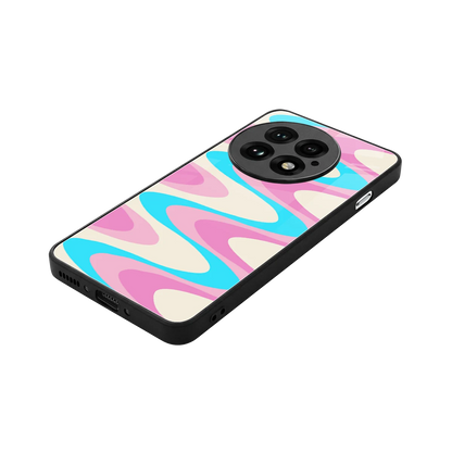 Psychedelic Zig stylish phone case for oneplus 13 | glossy glass and slim fit