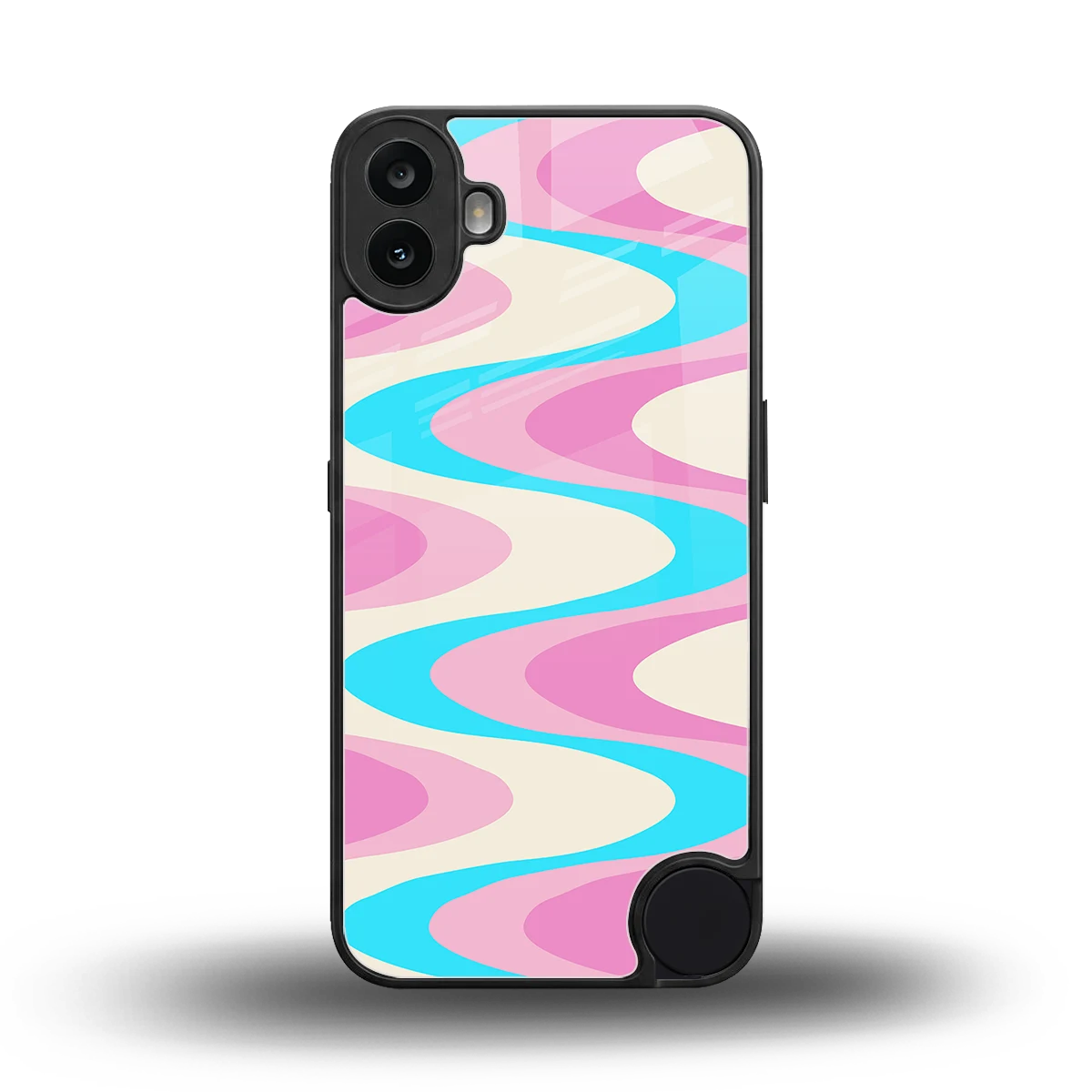 Psychedelic Zig back phone cover | glass case for cmf nothing phone 1
