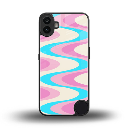 Psychedelic Zig back phone cover | glass case for cmf nothing phone 1