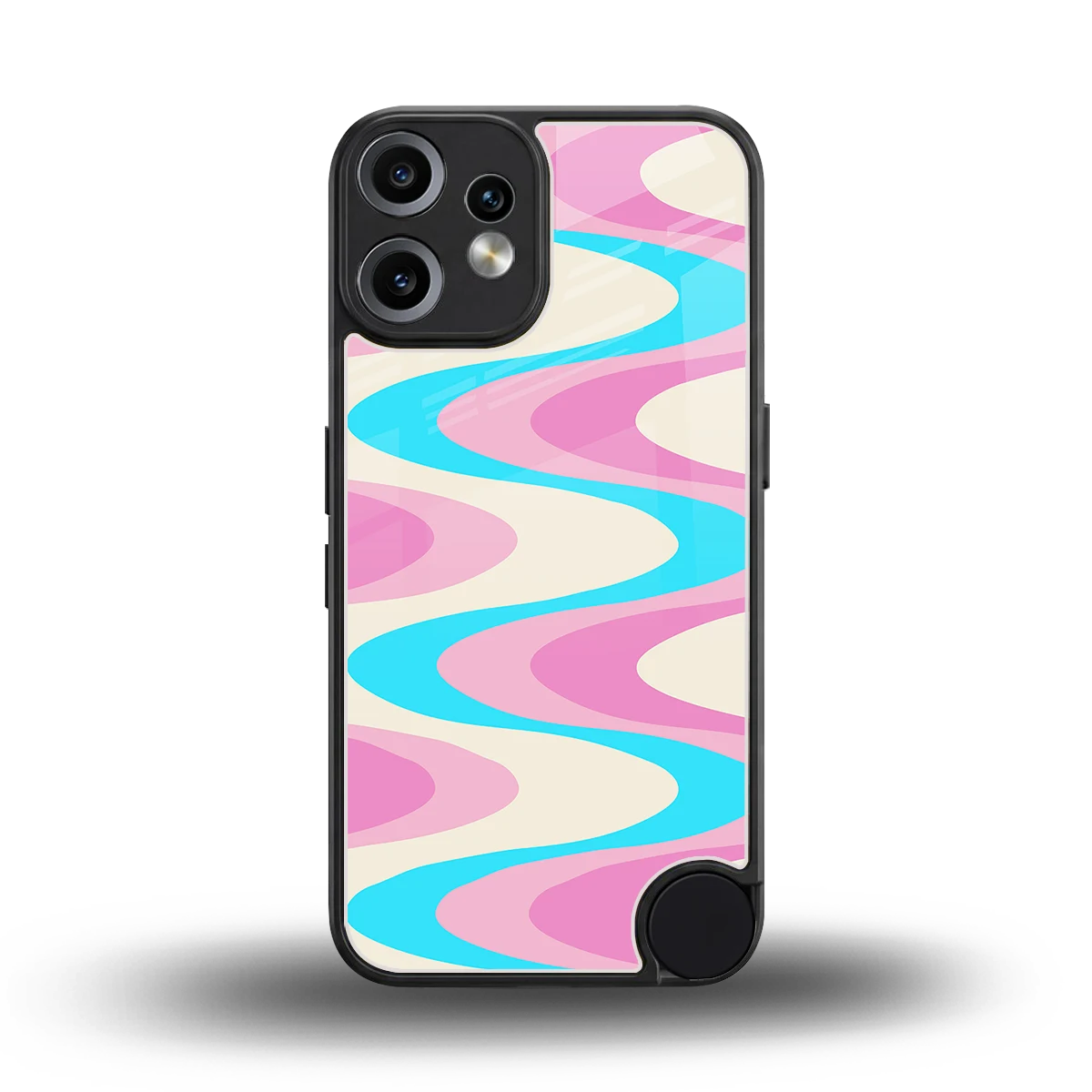 Psychedelic Zig back phone cover | glass case for cmf nothing phone 2 pro