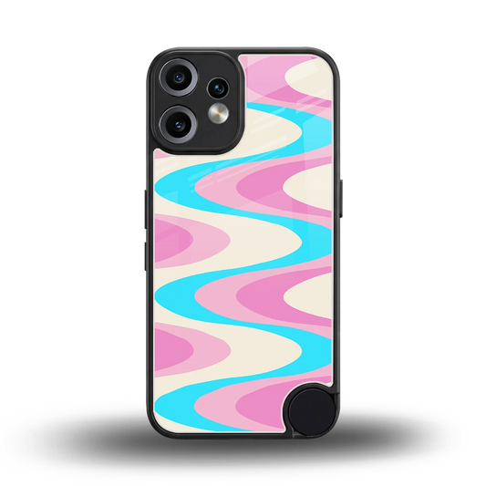 Psychedelic Zig back phone cover | glass case for cmf nothing phone 2 pro