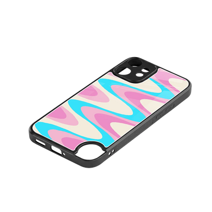 Psychedelic Zig stylish phone case for cmf nothing phone 2 pro | glossy glass and slim fit