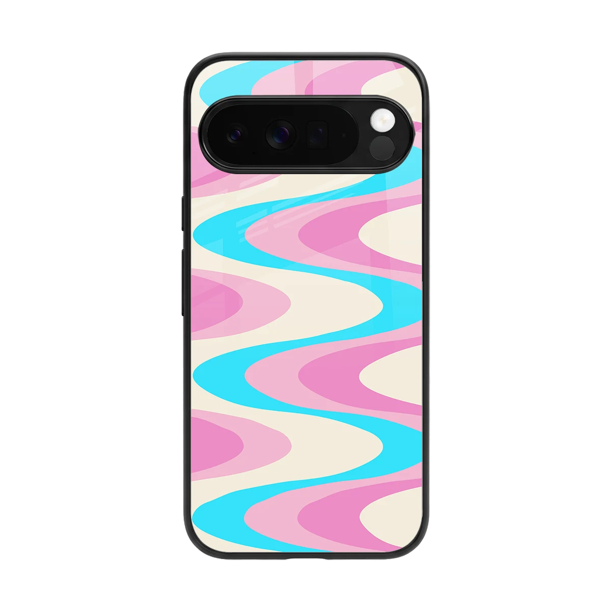 Psychedelic Zig back phone cover | glass case for google pixel 10 pro xl