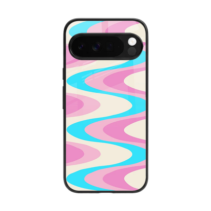 Psychedelic Zig back phone cover | glass case for google pixel 10 pro xl