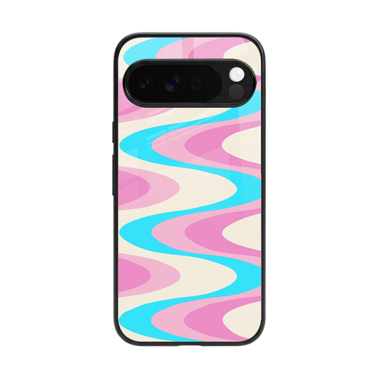 Psychedelic Zig back phone cover | glass case for google pixel 10 pro xl