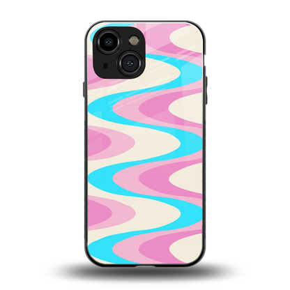 Psychedelic Zig back phone cover | glass case for iphone 13 mini