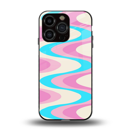 Psychedelic Zig back phone cover | glass case for iphone 13 pro