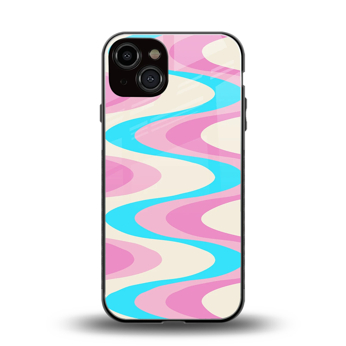 Psychedelic Zig back phone cover | glass case for iphone 14