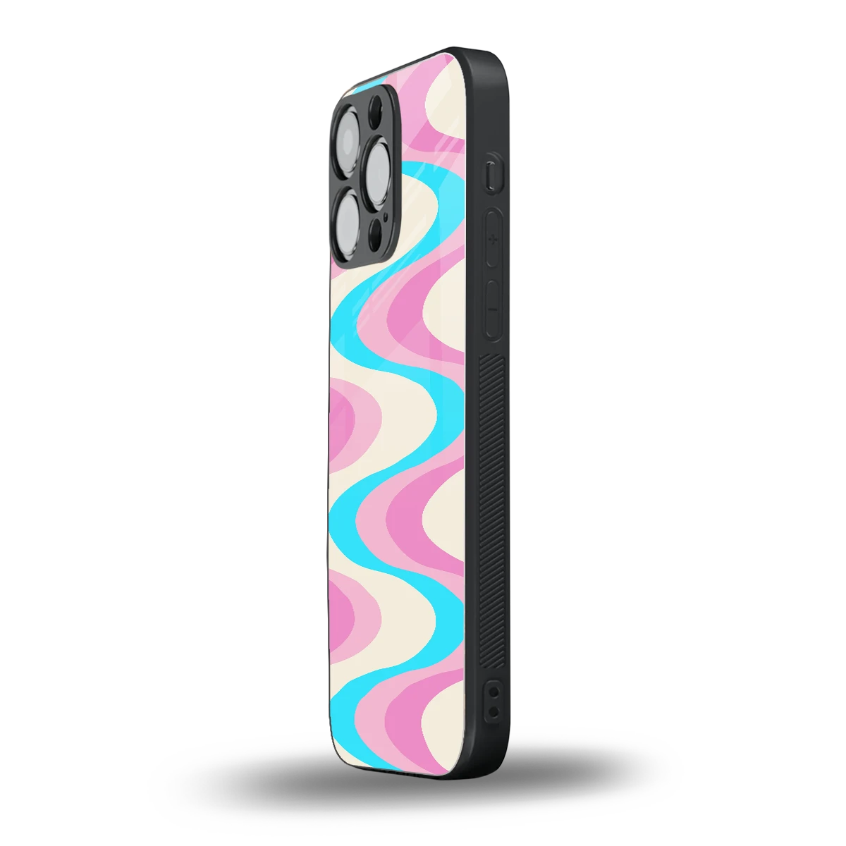 Psychedelic Zig iphone 15 pro max mobile cover | shockproof glass phone case