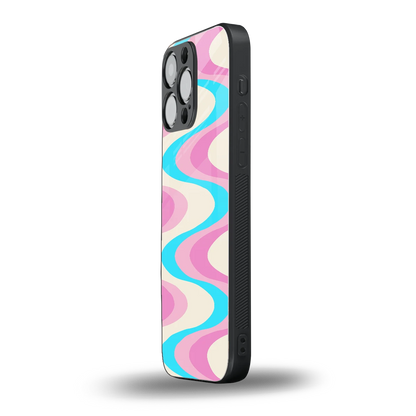 Psychedelic Zig iphone 15 pro max mobile cover | shockproof glass phone case