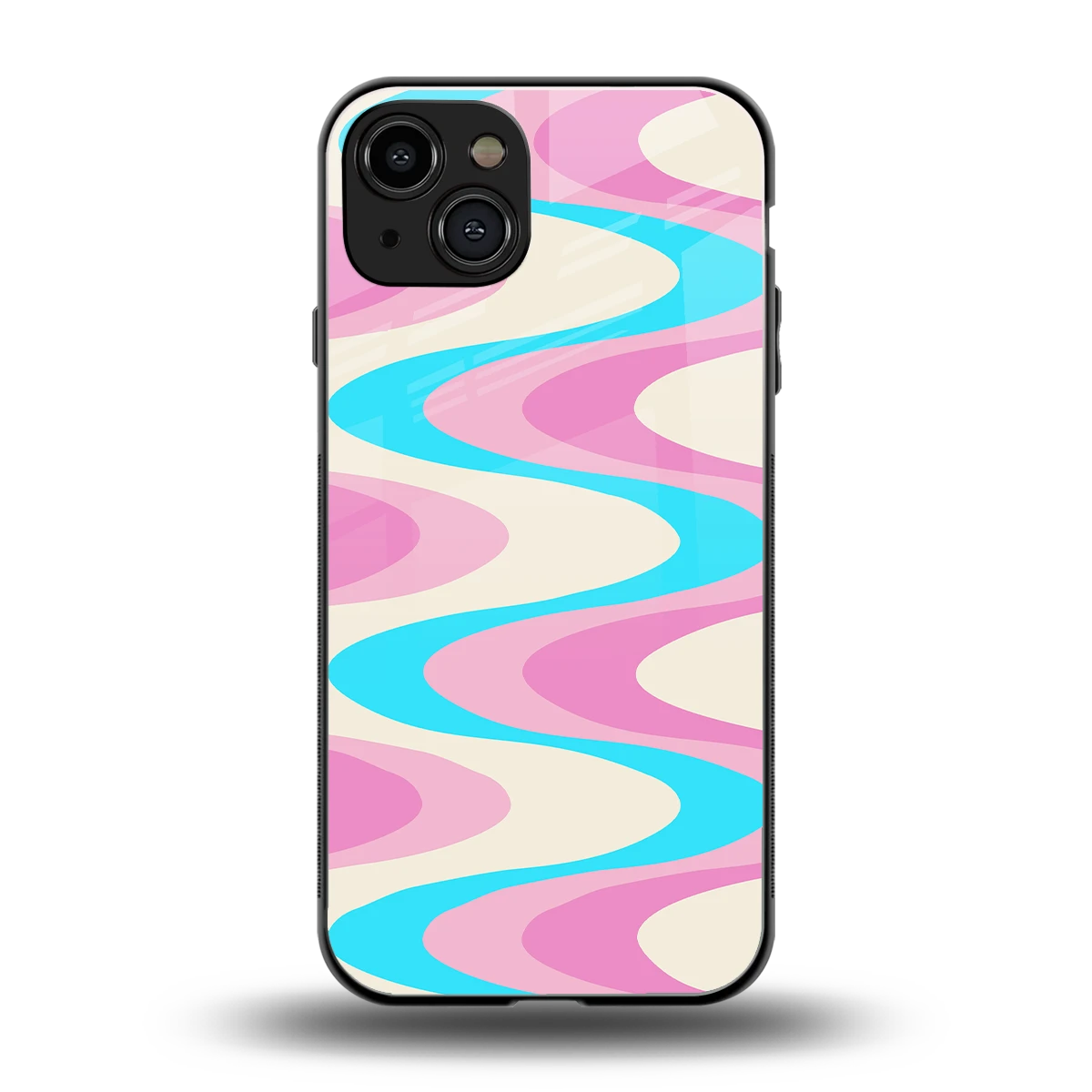Psychedelic Zig back phone cover | glass case for iphone 15