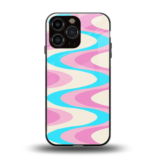 Psychedelic Zig back phone cover | glass case for iphone 16 pro max