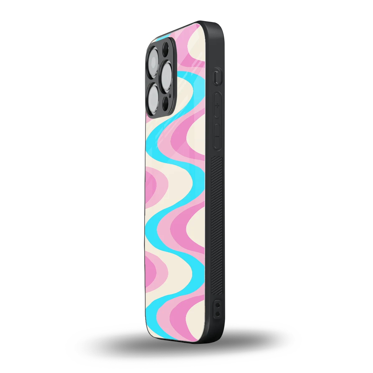 Psychedelic Zig iphone 16 pro max mobile cover | shockproof glass phone case