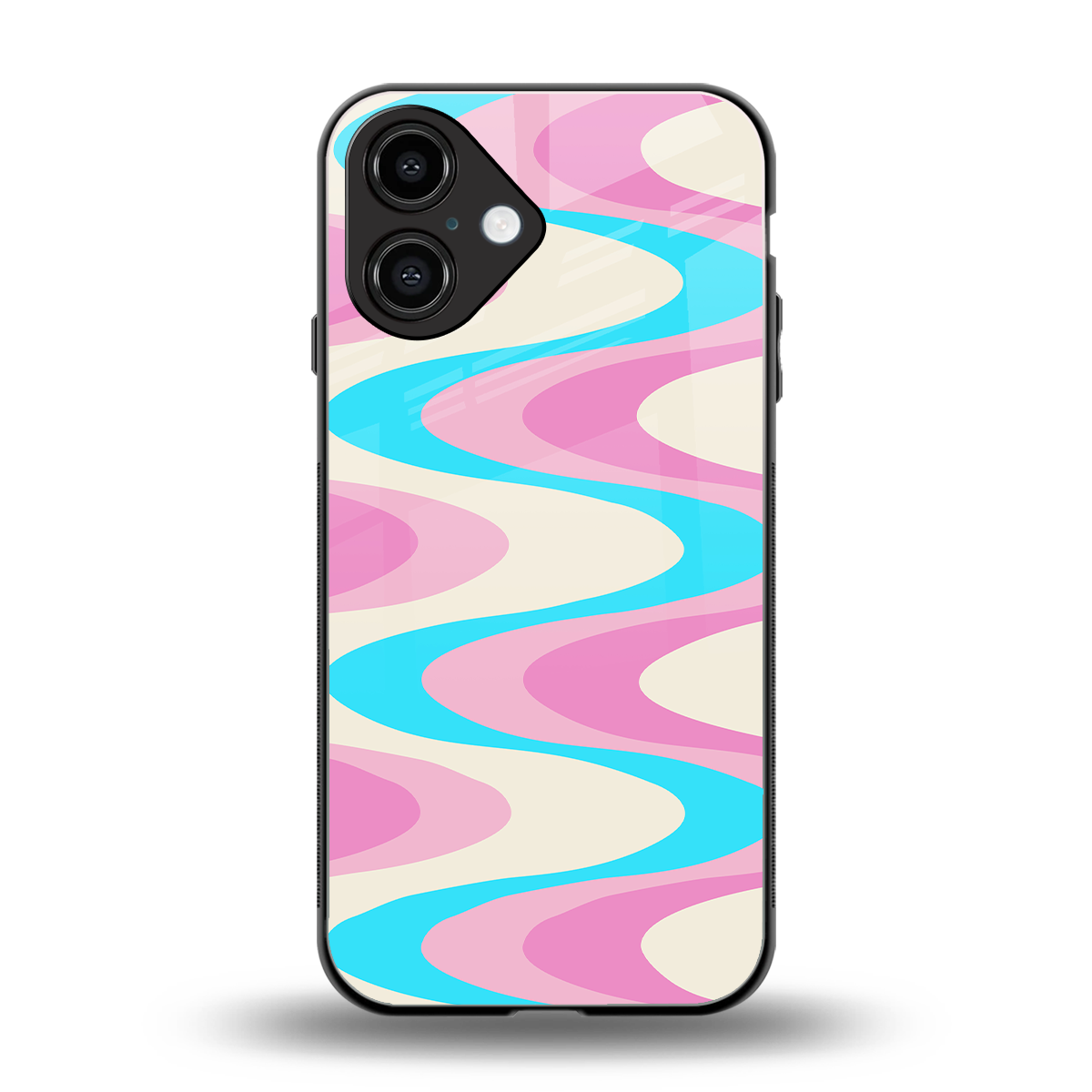 Psychedelic Zig Phone Case for Iphone 16 | Glass Case