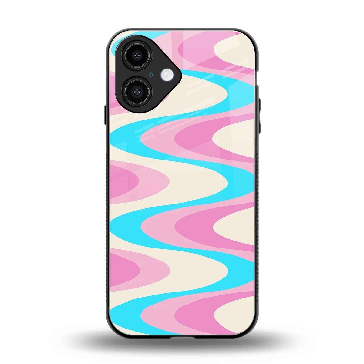 Psychedelic Zig back phone cover | glass case for iphone 16