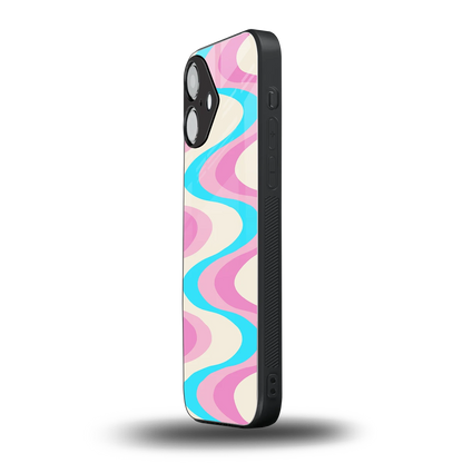 Psychedelic Zig iPhone 16 mobile cover | shockproof glass phone case