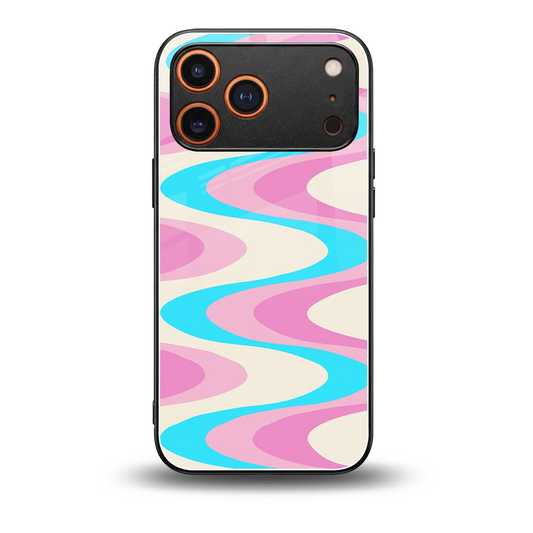Psychedelic Zig back phone cover | glass case for iphone 17 pro