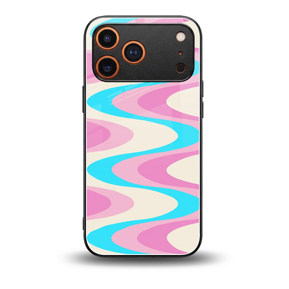 Psychedelic Zig back phone cover | glass case for iphone 17 pro max