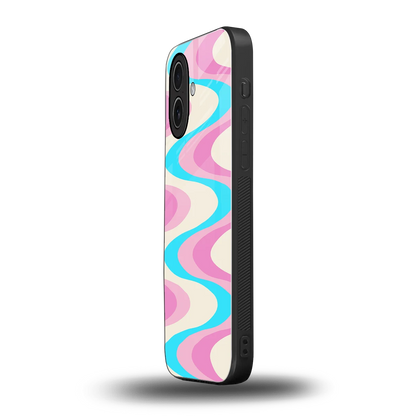 Psychedelic Zig iphone 17 mobile cover | shockproof glass phone case