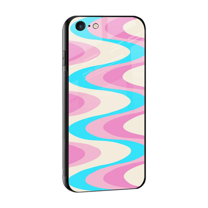 Psychedelic Zig sleek iphone 6 cover with tempered glass back and TPU edges